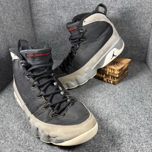 Nike Air Jordan 9 Retro Shoes Men's 8.5 Black/Gray CT8019-060 READ